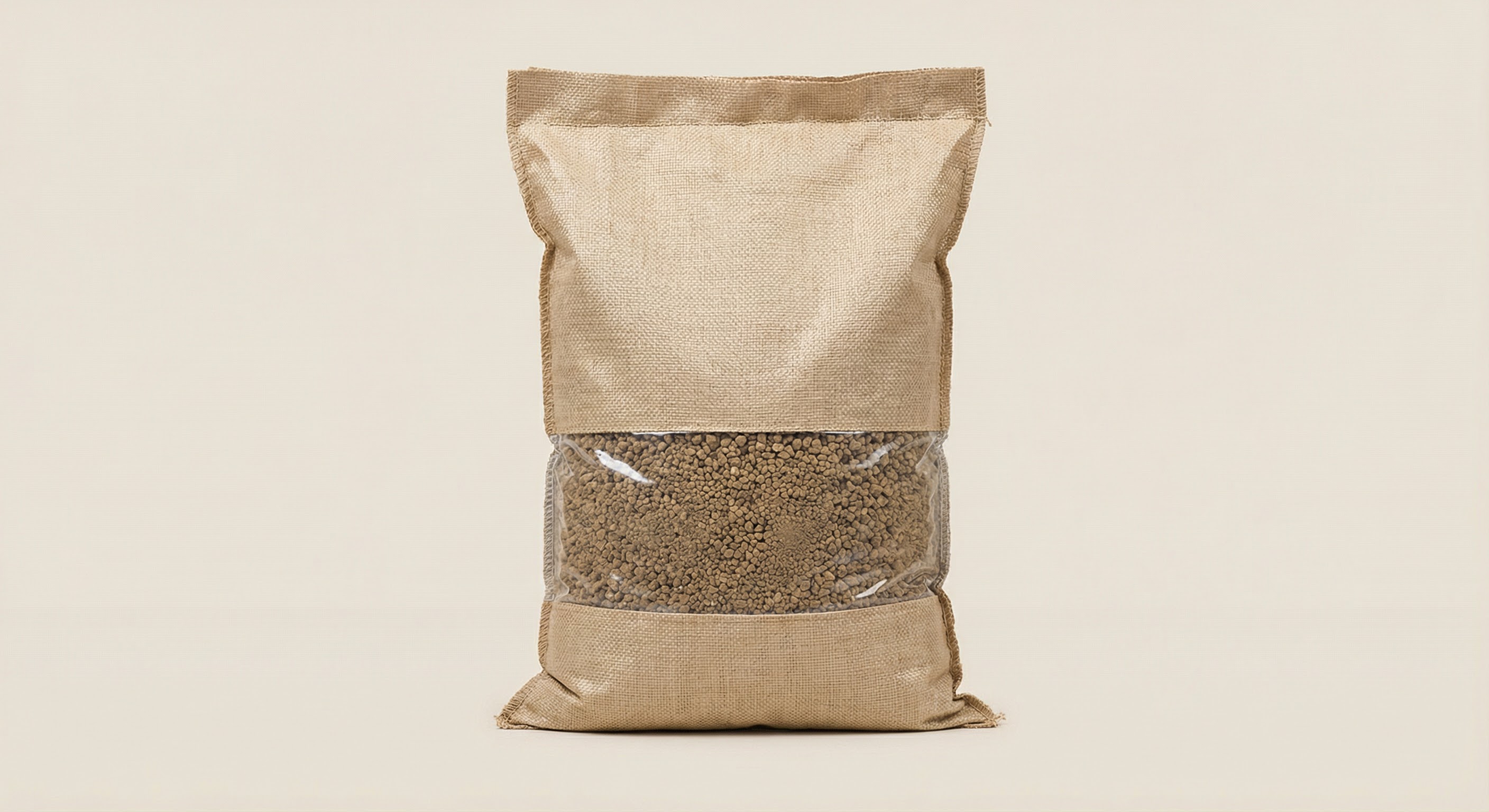 Jute Bag with Clear Window